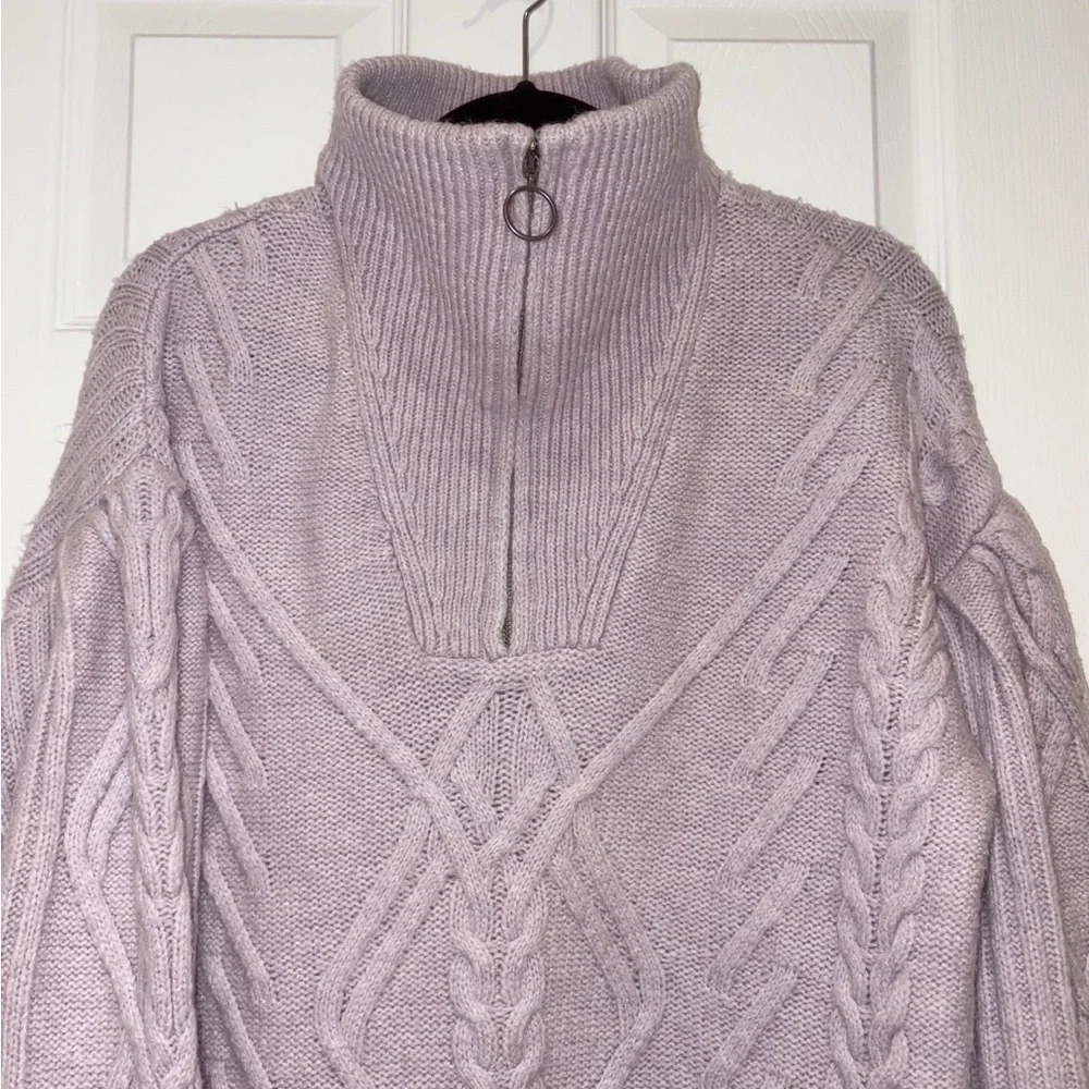 Anthropologie Daily Practice Cable Knit Pullover Sweater - Picture 3 of 10